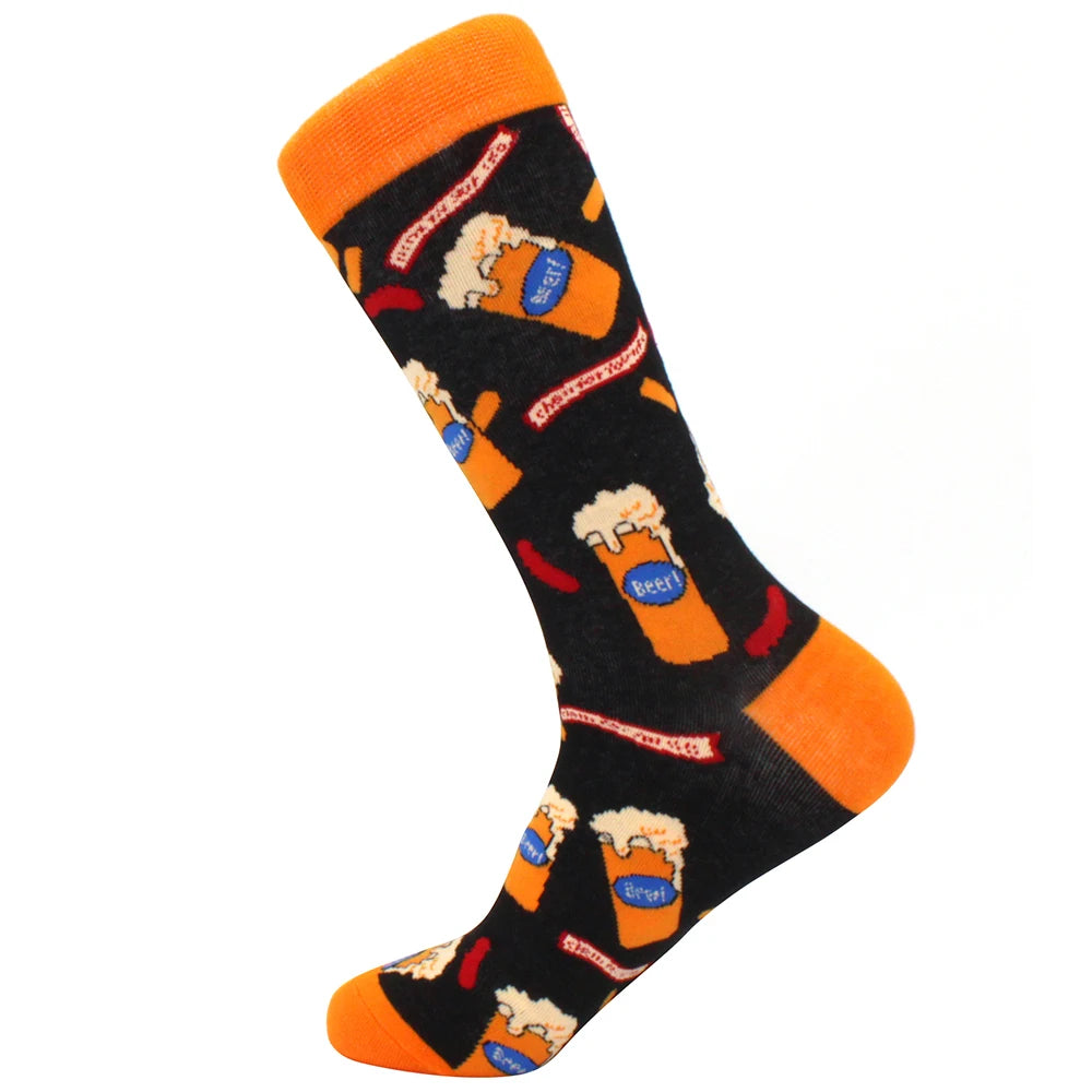 Fun Cartoon Cotton Crew Socks