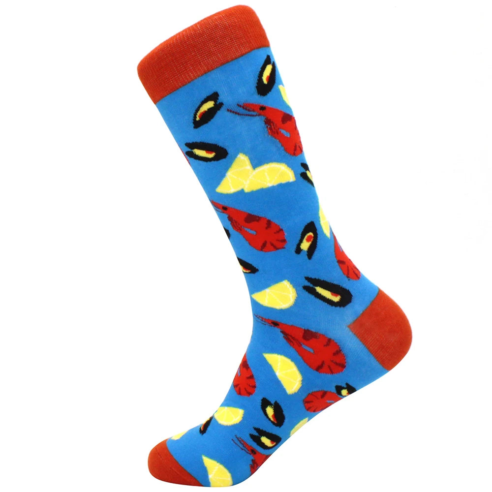 Fun Cartoon Cotton Crew Socks