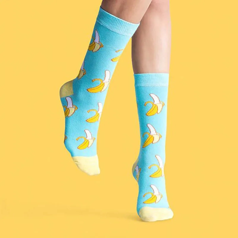 Fun Cartoon Cotton Crew Socks