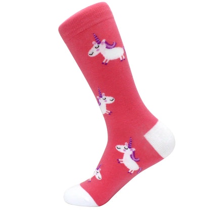 Fun Cartoon Cotton Crew Socks