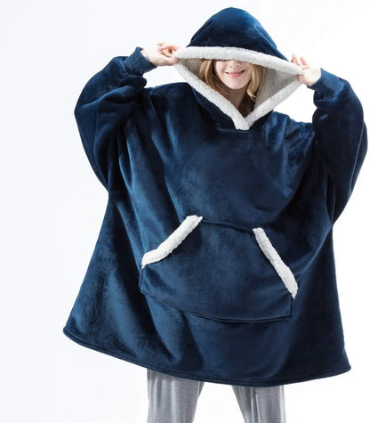 Hoodie Blanket Women Oversized Fleece Hoodie