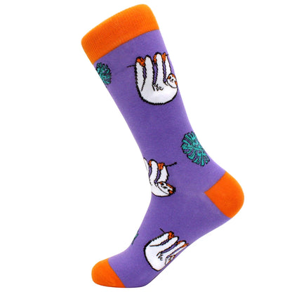 Fun Cartoon Cotton Crew Socks