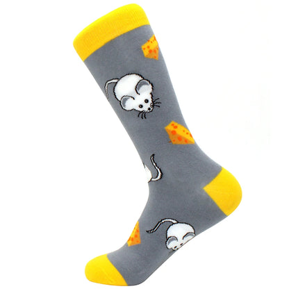 Fun Cartoon Cotton Crew Socks