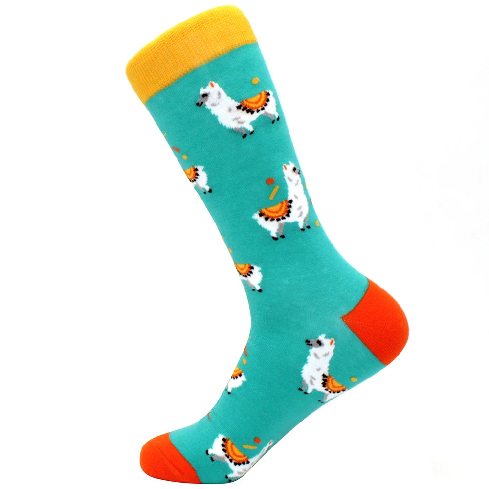 Fun Cartoon Cotton Crew Socks