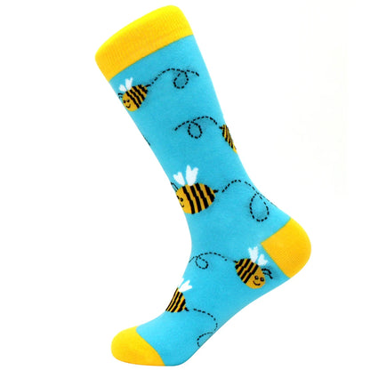 Fun Cartoon Cotton Crew Socks