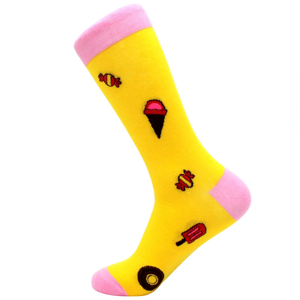 Fun Cartoon Cotton Crew Socks