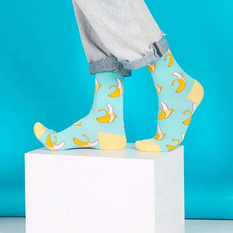 Fun Cartoon Cotton Crew Socks