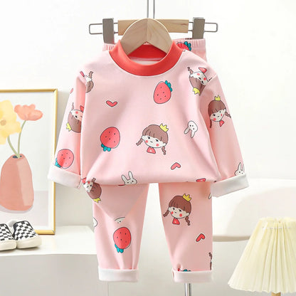 Kids’ Cartoon Bear Pajama Set