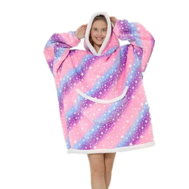 Winter Warm Blanket Hoodie