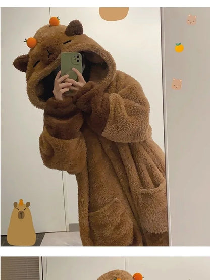 Winter Capybara Cosplay Costume