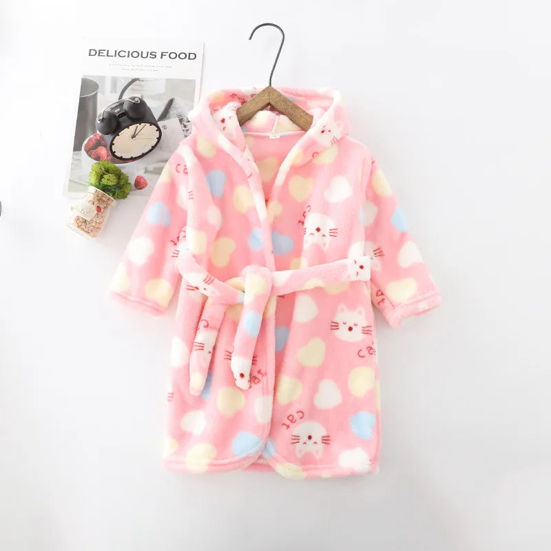 Kids Soft Fleece Bathrobe