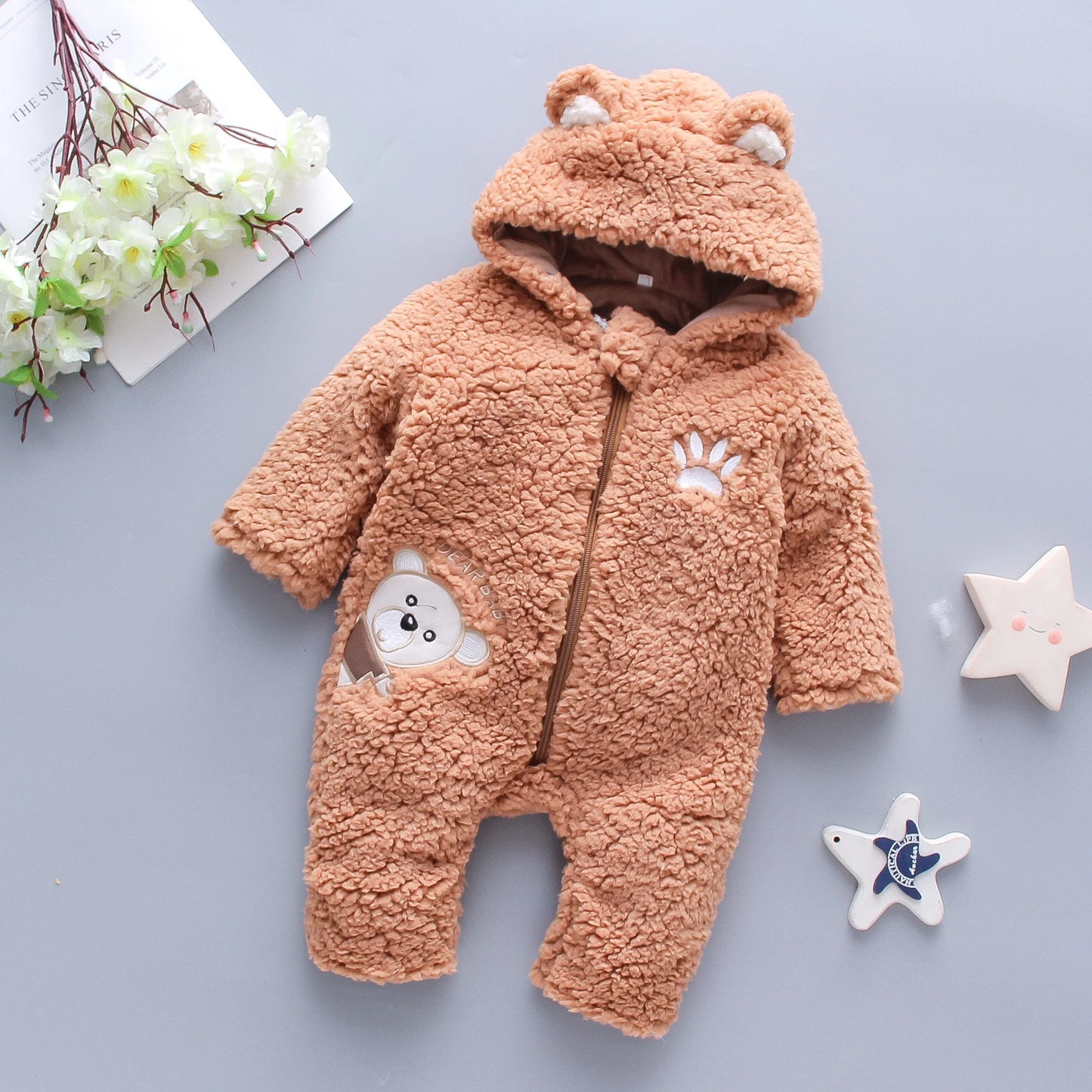 Baby Winter Fleece Romper