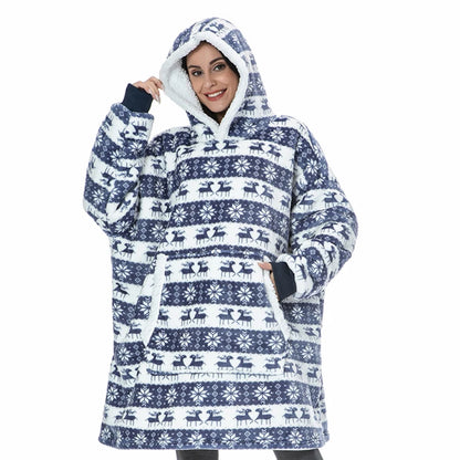 Hoodie Blanket Women Oversized Fleece Hoodie