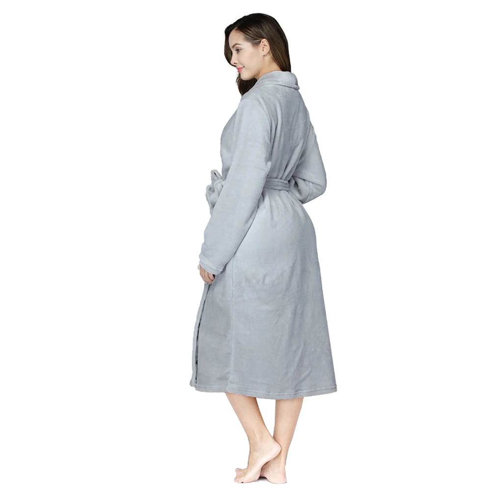 Women's Soft Long Sleeve Bathrobe