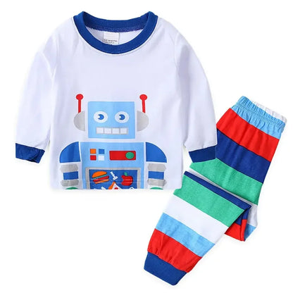 2-Piece Kids’ Robot Pajama Set