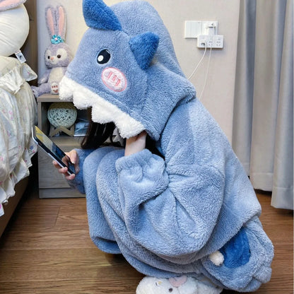 Cute Shark Onesie with Slippers