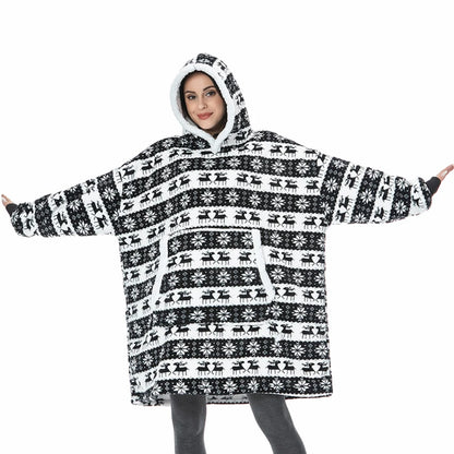 Hoodie Blanket Women Oversized Fleece Hoodie