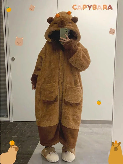 Winter Capybara Cosplay Costume