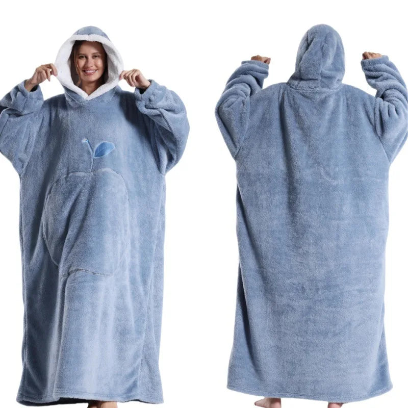 Winter Oversized Wearable Blanket Hoodie