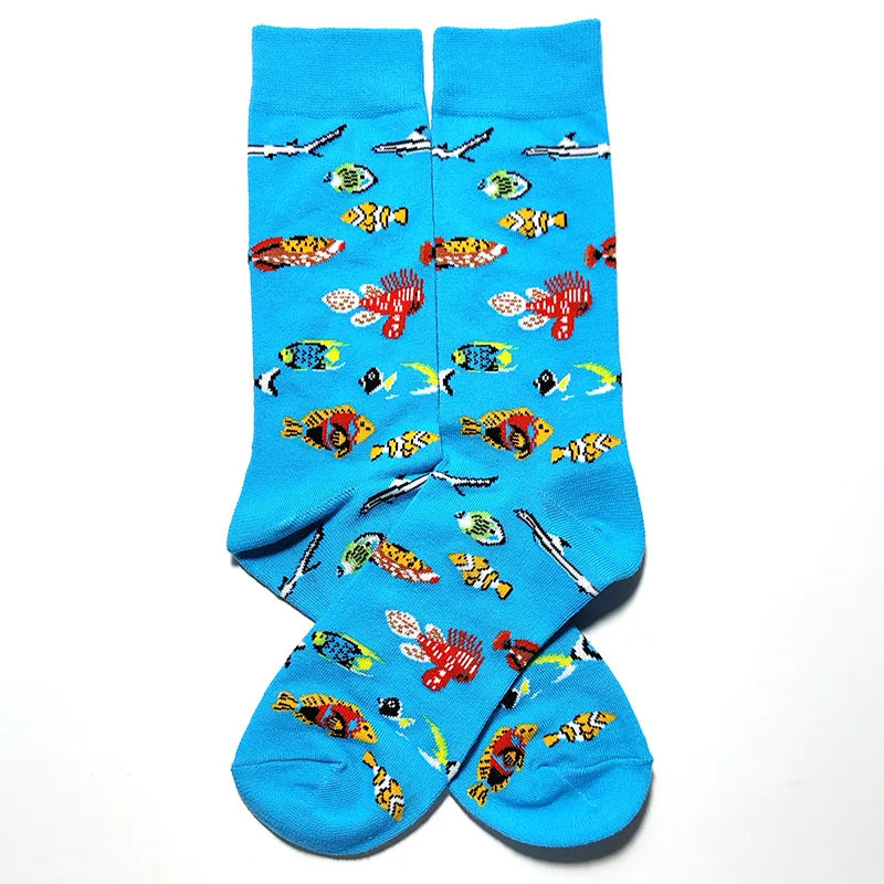 Cartoon-Themed Funny Crew Socks