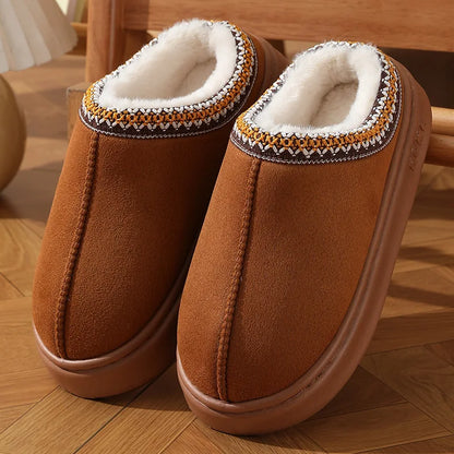 Shoes for Men Platform Fluffy Slippers