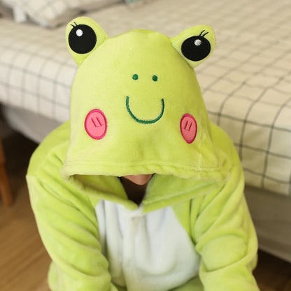 Frog Costume Flannel Onesie Adults Pijama