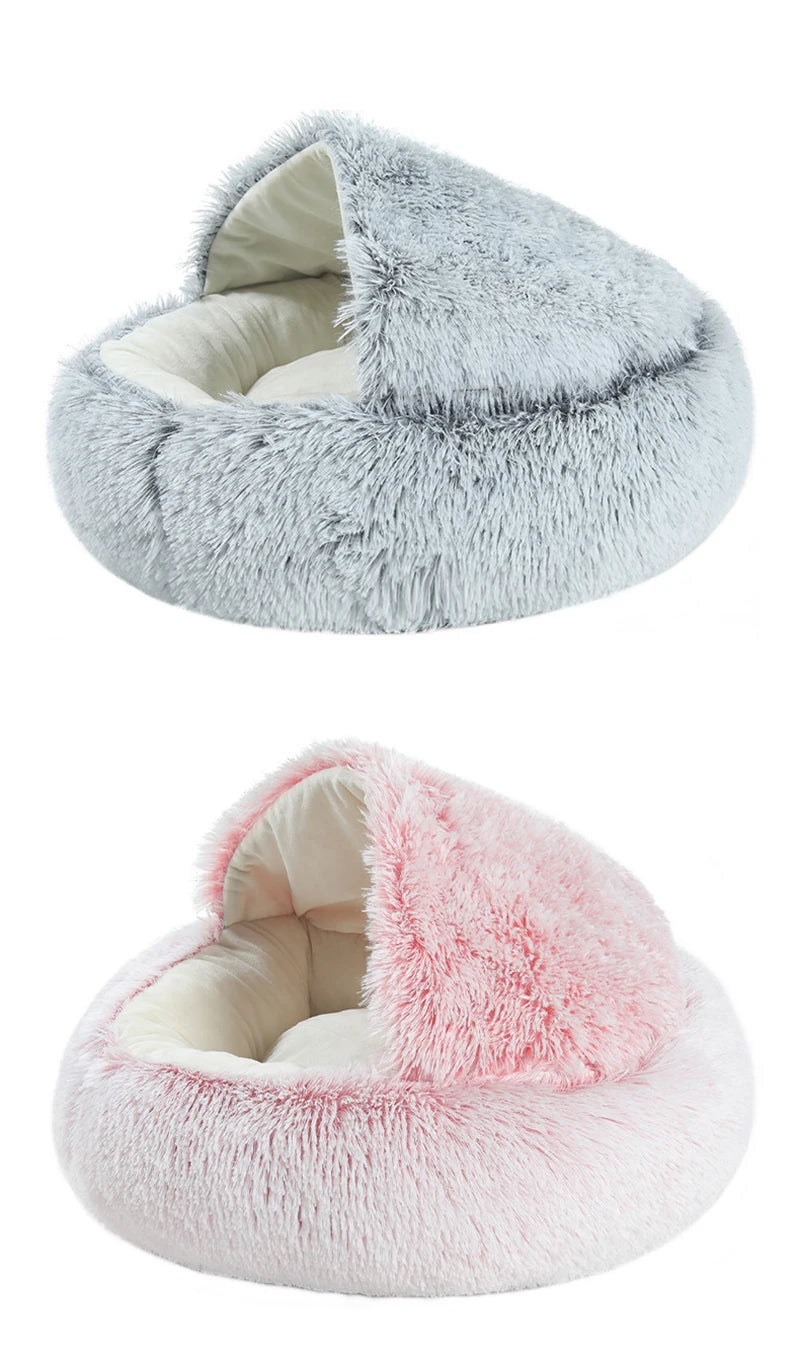 Soft Plush Cat Bed