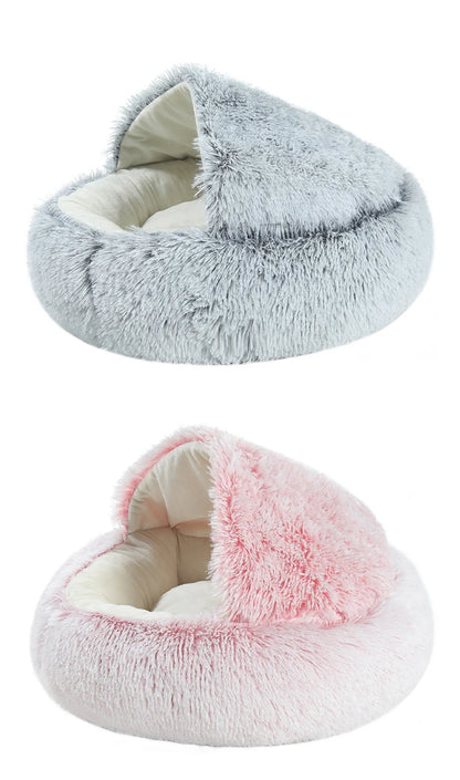 Soft Plush Cat Bed