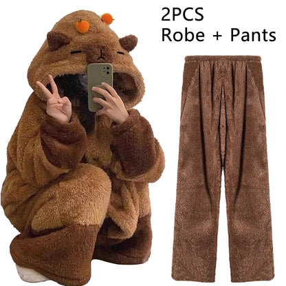 Winter Capybara Cosplay Costume