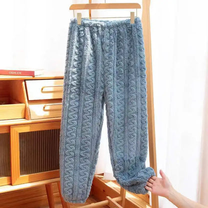 Coral Fleece Casual Sleep Bottoms