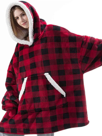 Hoodie Blanket Women Oversized Fleece Hoodie