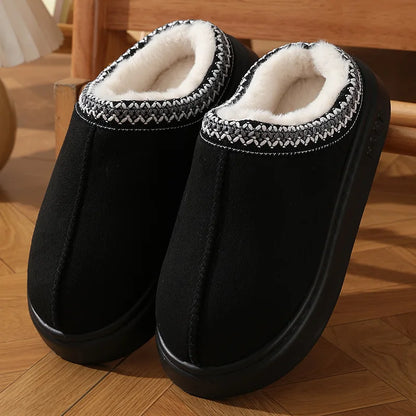 Shoes for Men Platform Fluffy Slippers