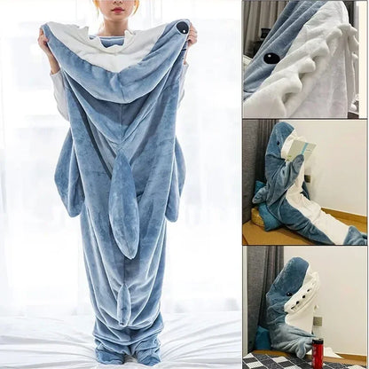 Shark Blanket Hoodie Shark Onesis