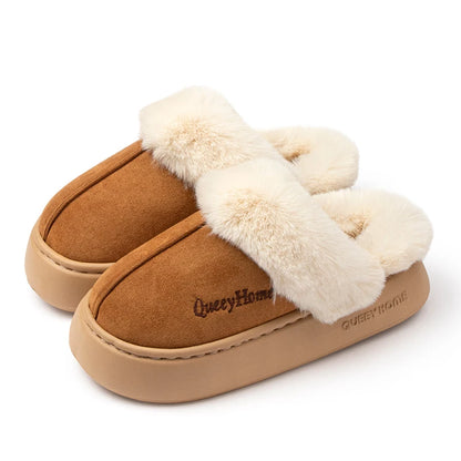 Queeyhome Winter Women Flat-Bottomed Plush