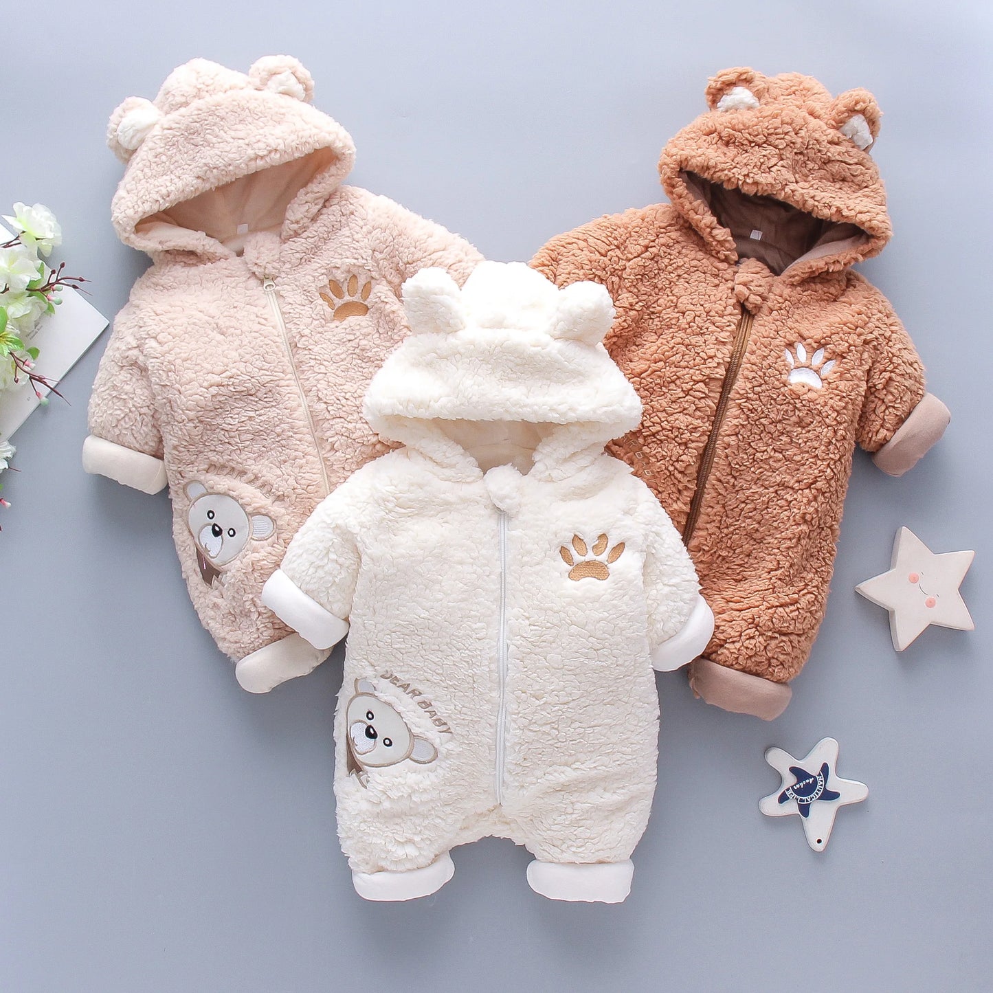 Baby Winter Fleece Romper