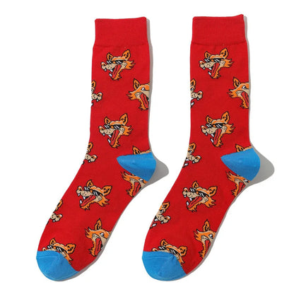 Cartoon-Themed Funny Crew Socks