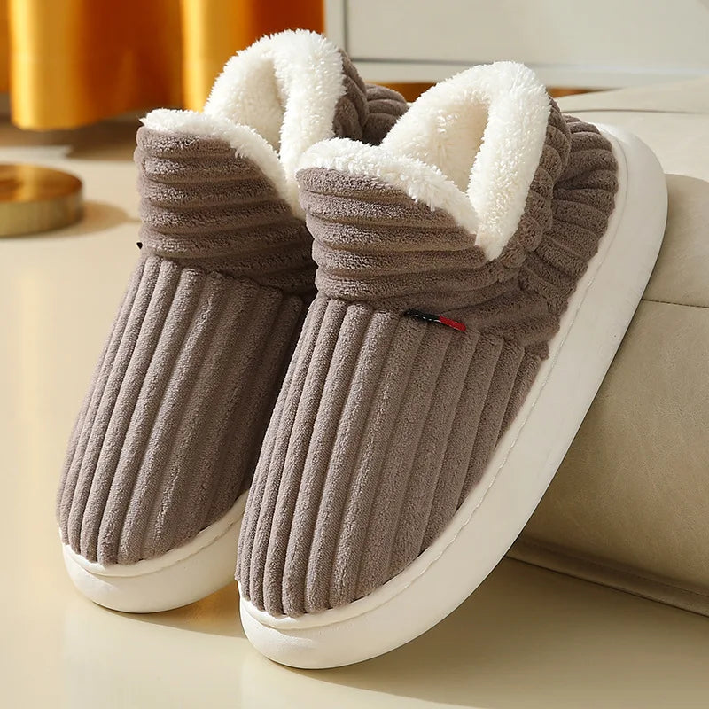 Winter Plush Slippers for Men & Women –