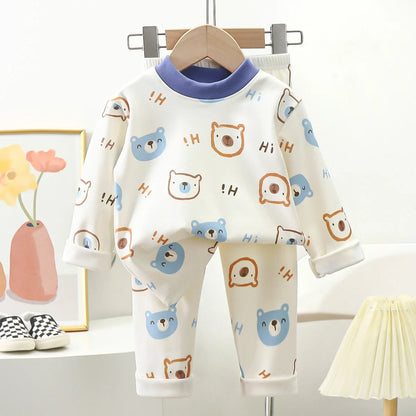 Kids’ Cartoon Bear Pajama Set