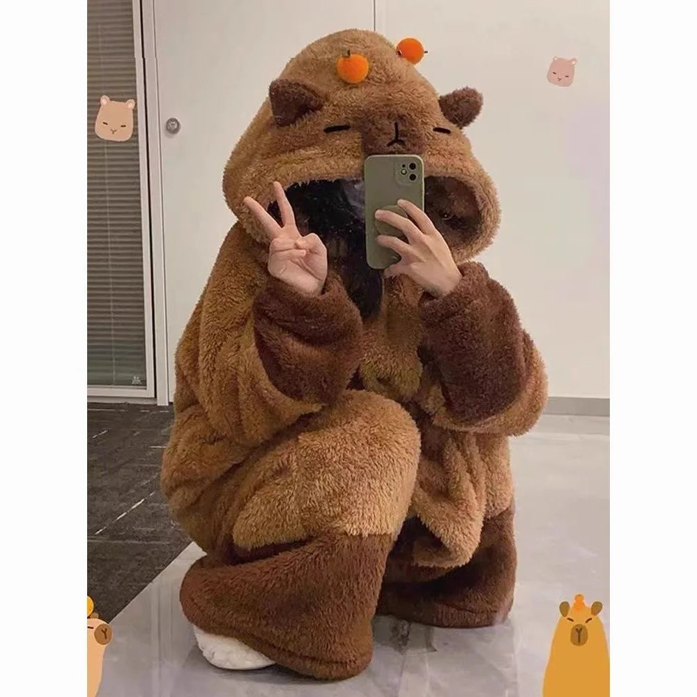 Winter Capybara Cosplay Costume