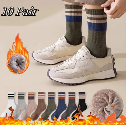 Men's fashion warm thickened padded comfortable casual socks,