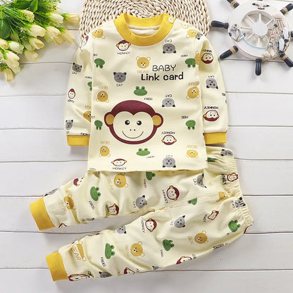 Kids’ Cartoon Cotton Pajama Set