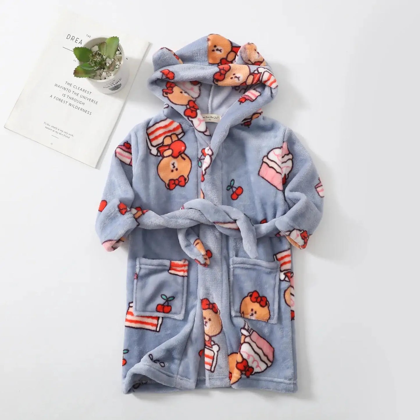 Kids Soft Fleece Bathrobe