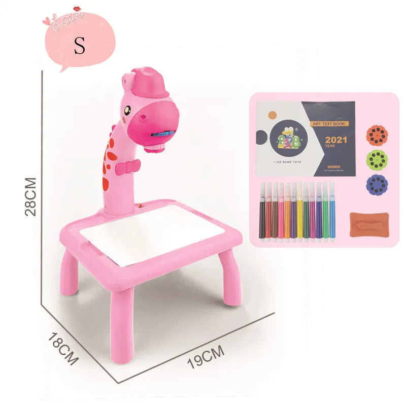 Kids LED Projector Drawing Table