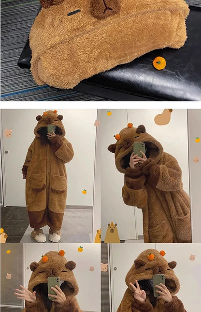 Winter Capybara Cosplay Costume