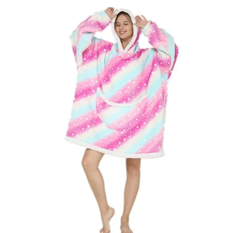 Winter Warm Blanket Hoodie