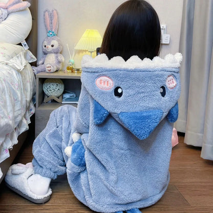 Cute Shark Onesie with Slippers