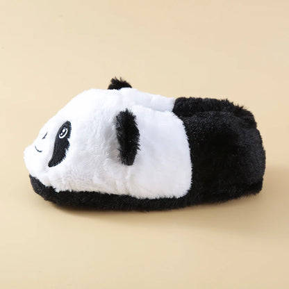 LITTLE kids panda design slip on slides indoor slippers winter shoes