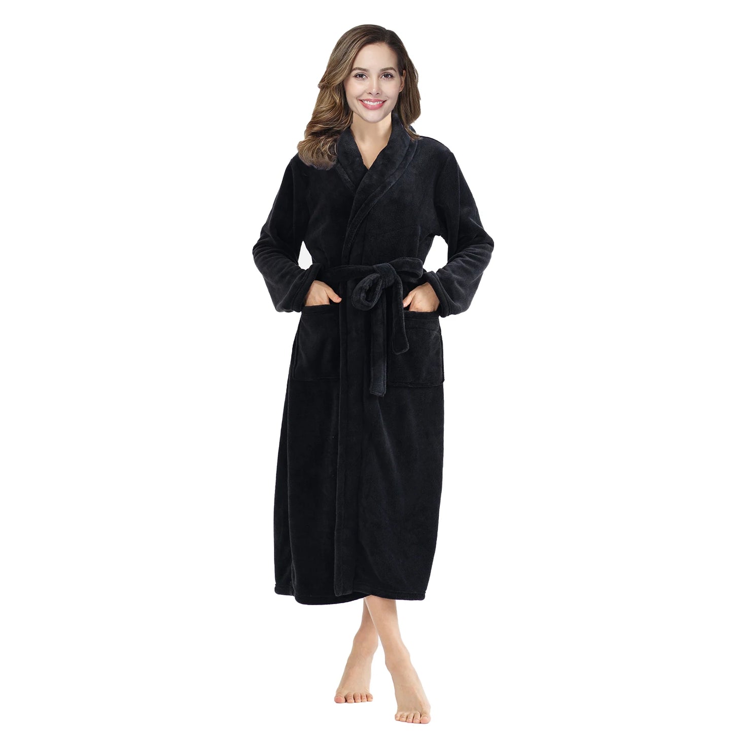 Women's Soft Long Sleeve Bathrobe