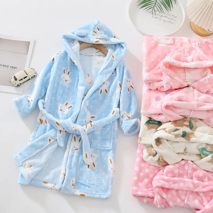 Kids Soft Fleece Bathrobe