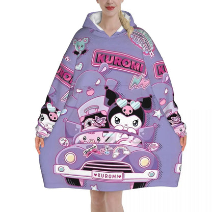 My Melody And Kuromi Blanket Hoodie